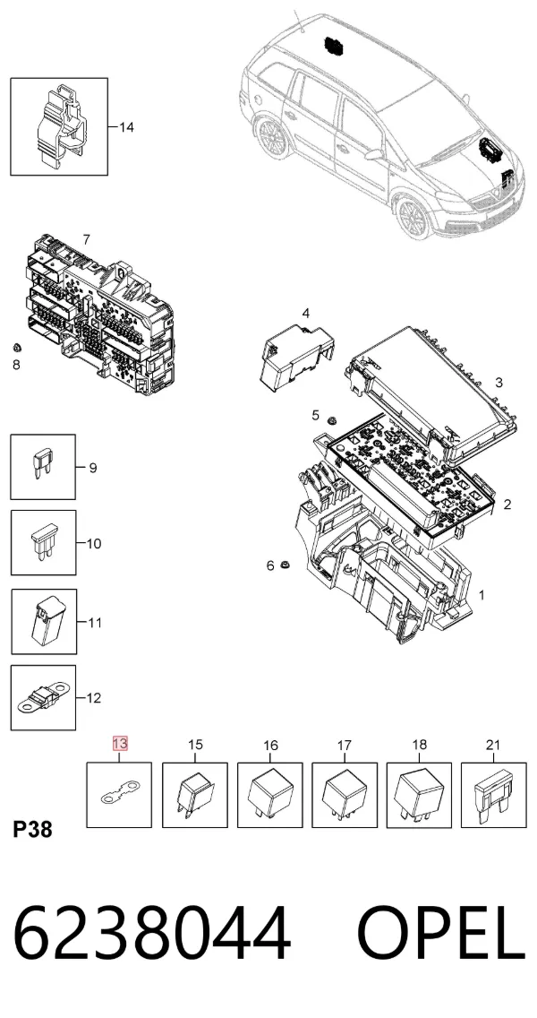  6238044 Opel