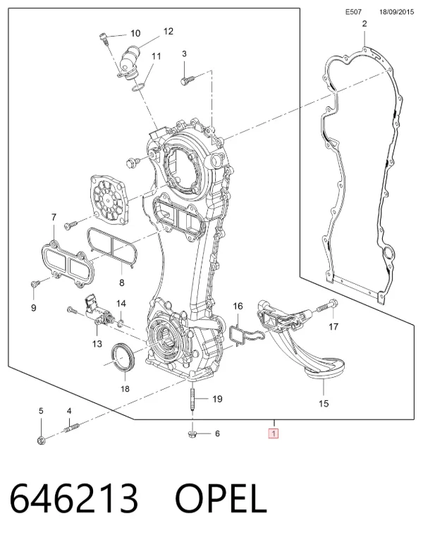 Bomba De Aceite 646213 Opel