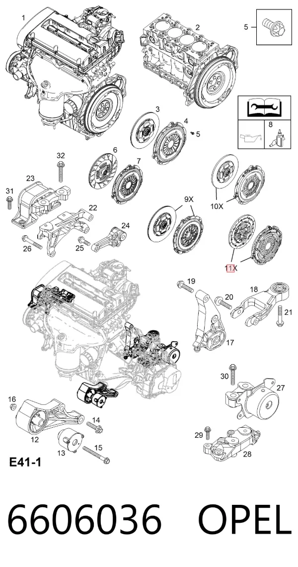 Embrague 6606036 Opel