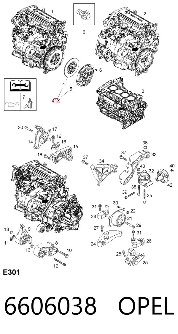Embrague 6606038 Opel