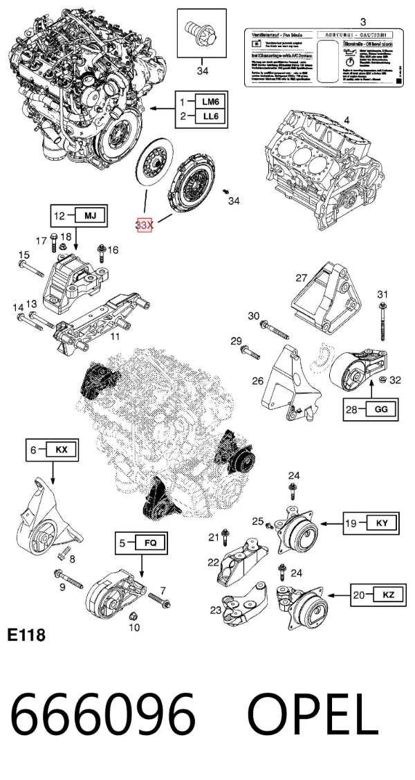 Embrague 666096 Opel