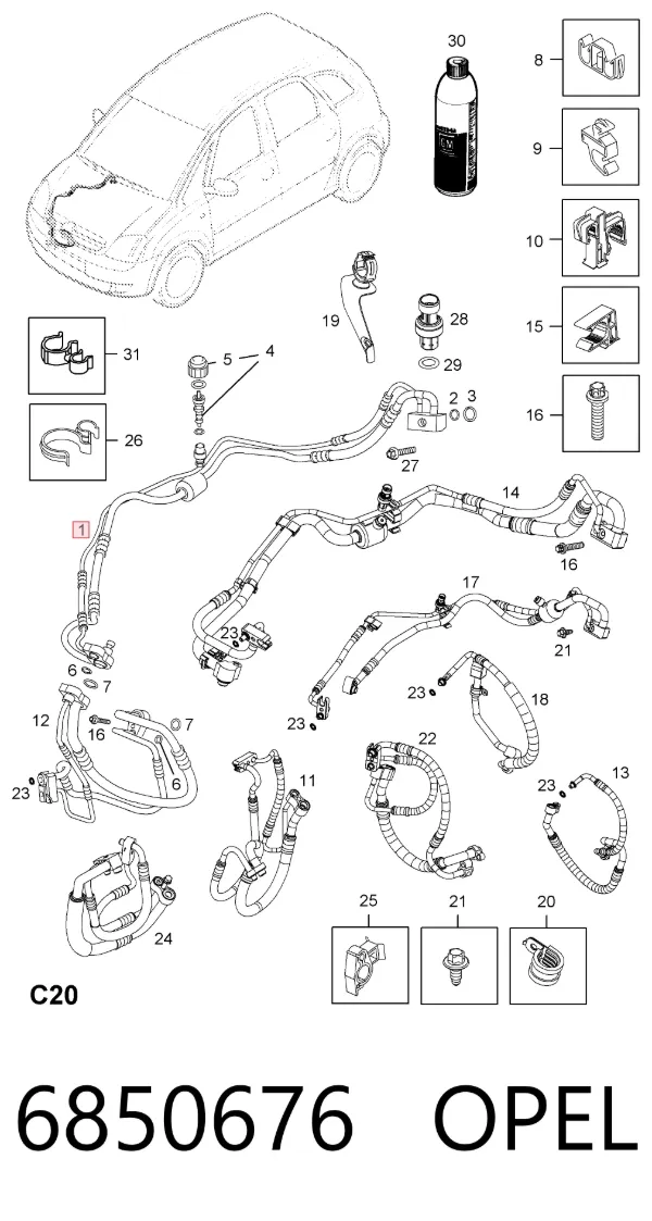  6850676 Opel