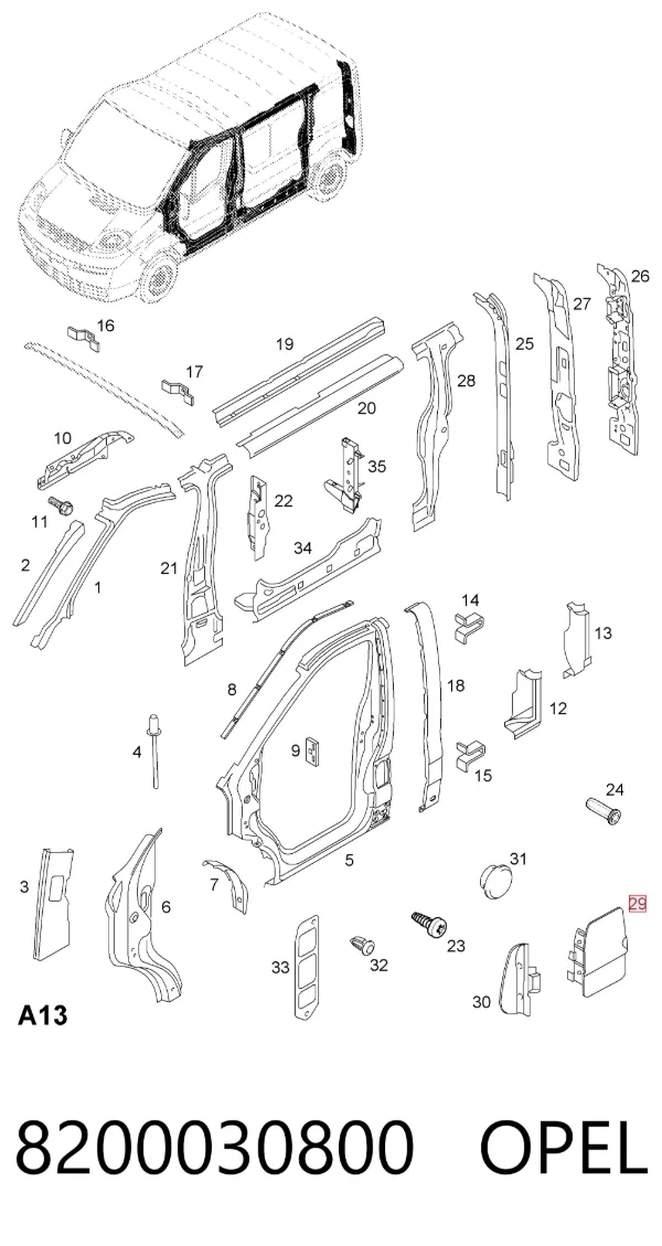 Tapa de la gasolina 8200030800 Opel