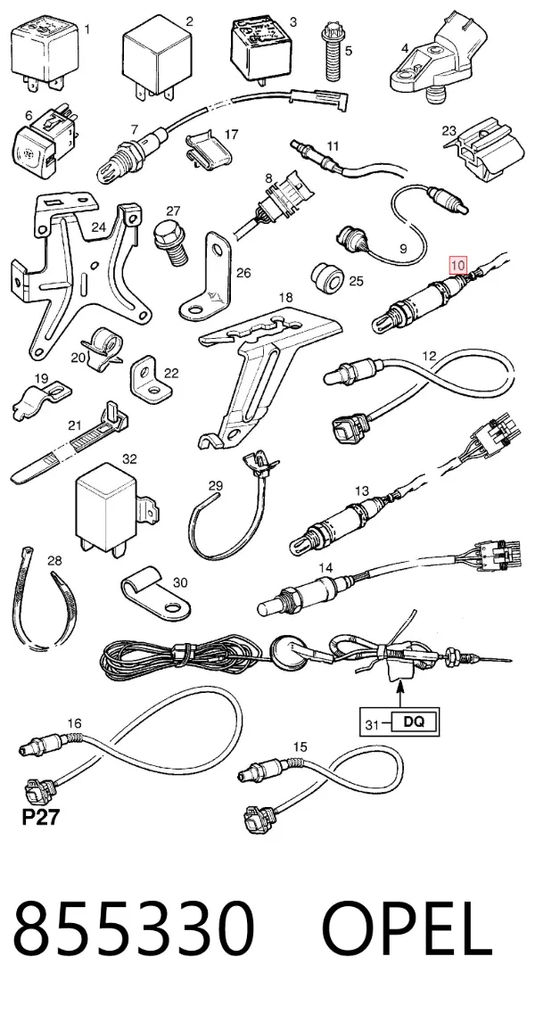 Sonda lambda 855330 Opel