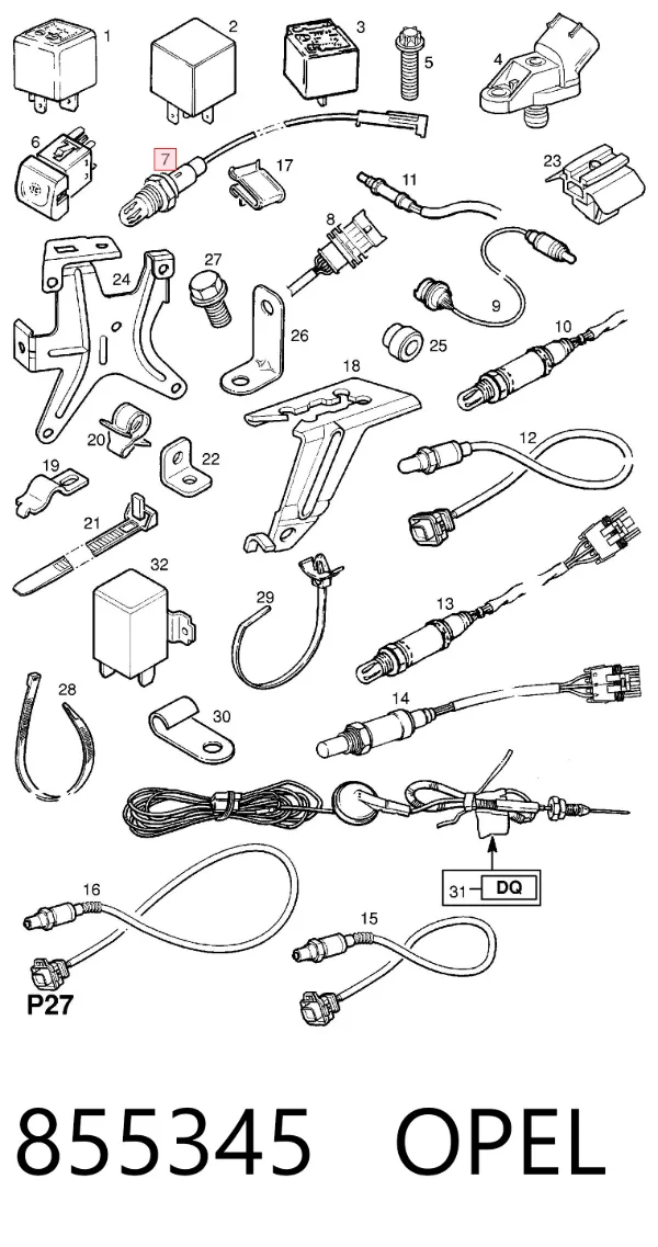 Sonda lambda 855345 Opel
