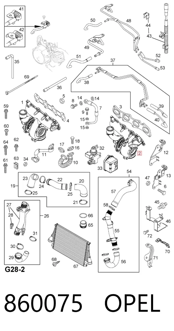 Turbocompresor 860075 Opel