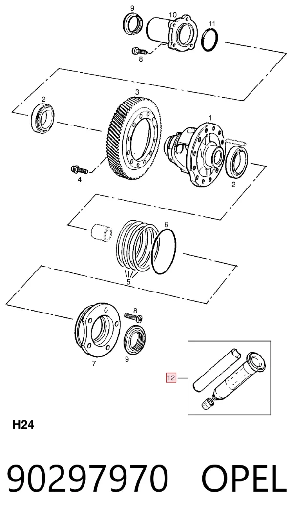 Sellador de silicona 90297970 Opel