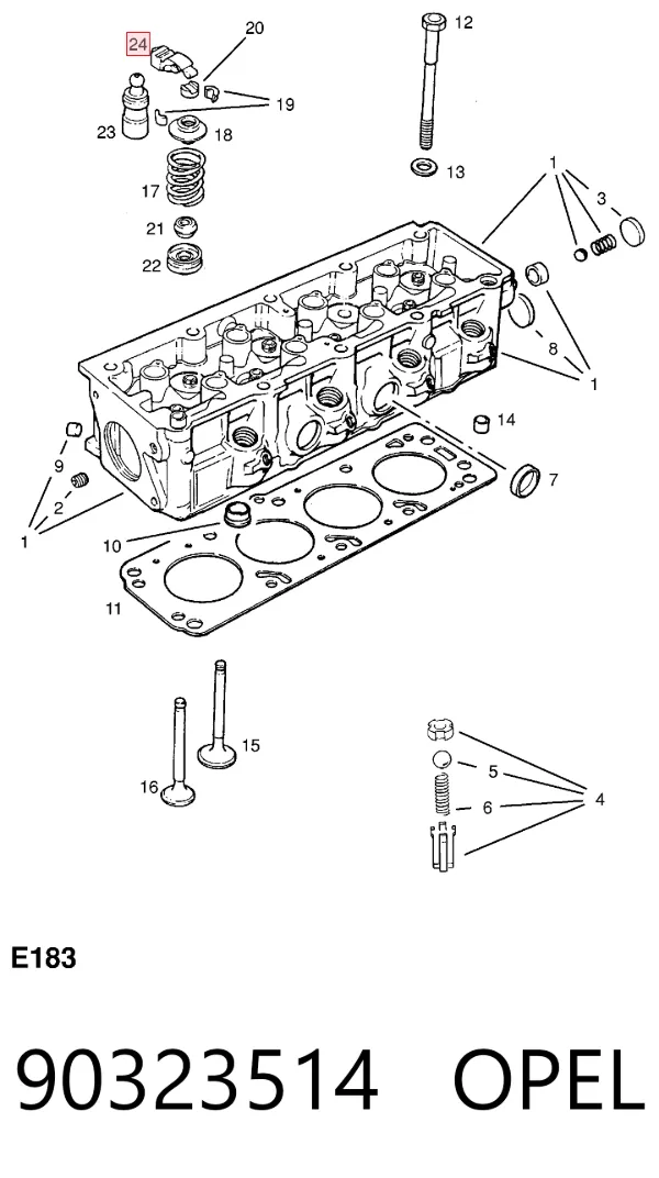 Balancines 90323514 Opel