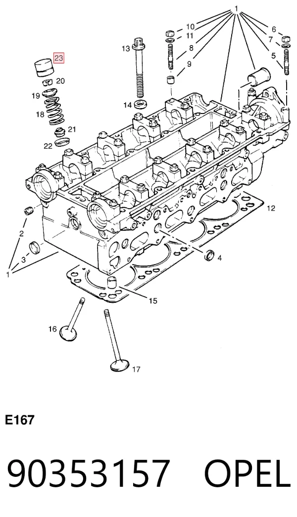 Taqués hidráulicos 90353157 Opel