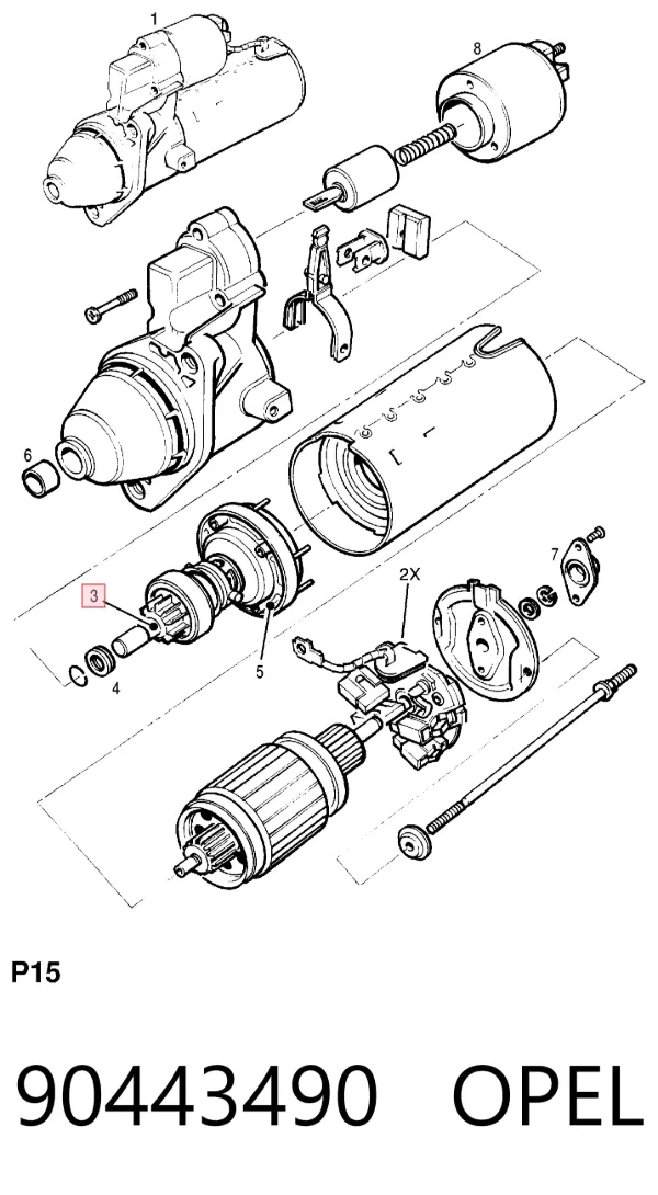 Bendix 90443490 Opel