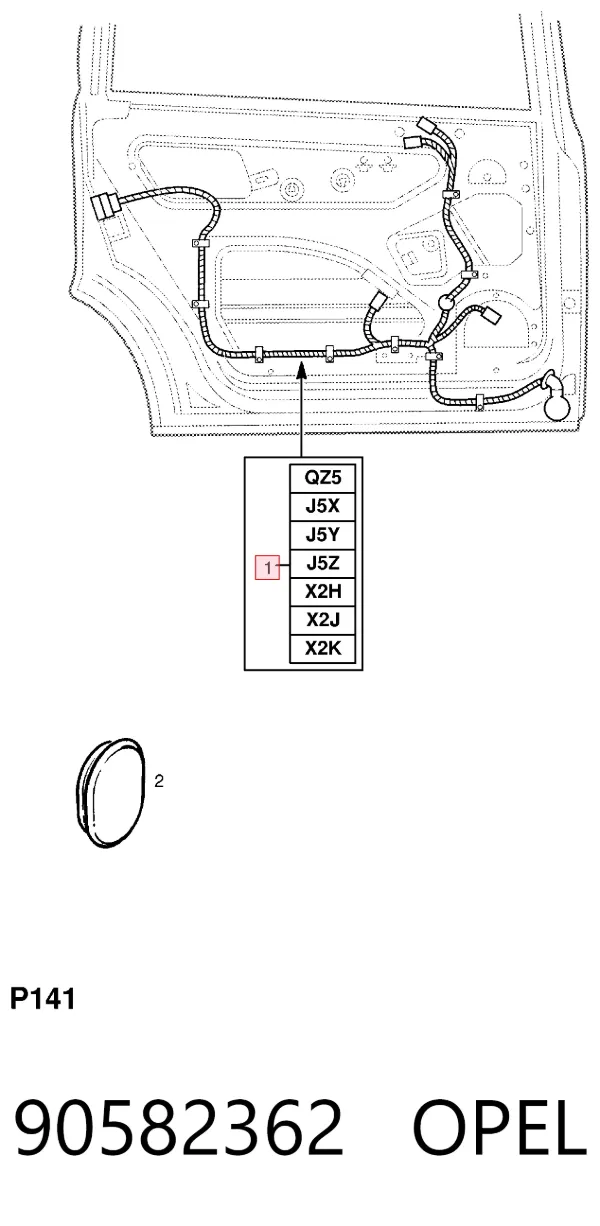  90582362 Opel