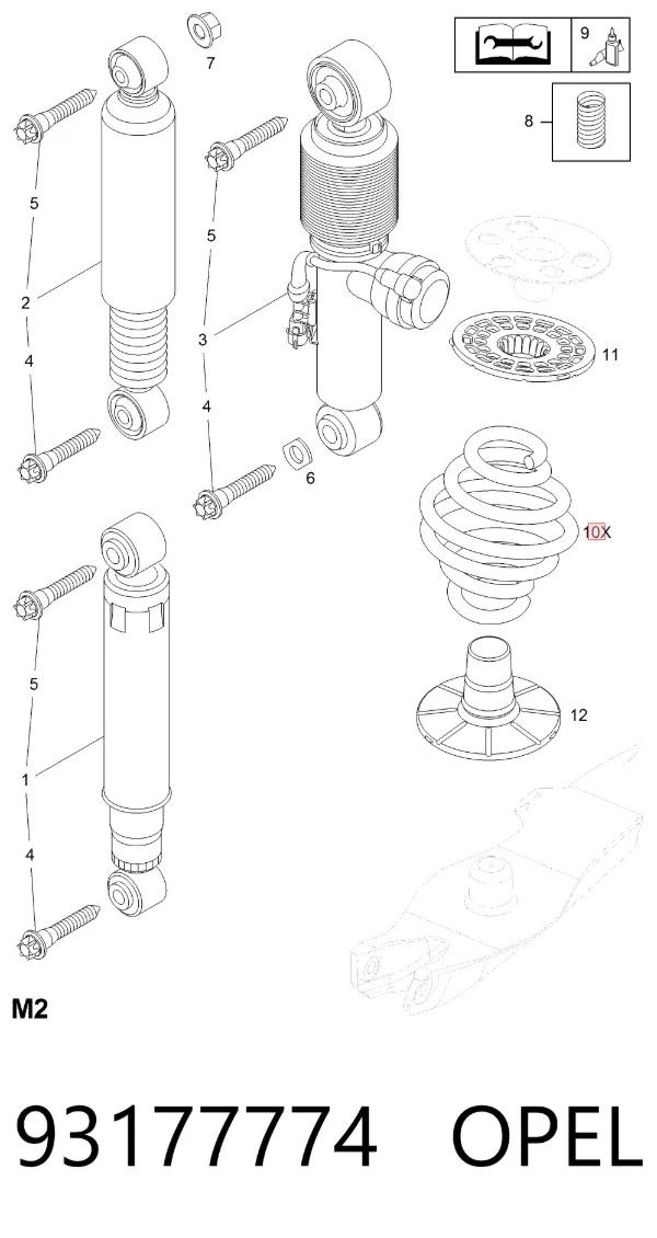 Muelle 93177774 Opel