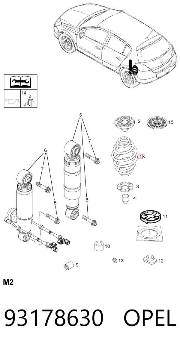 Muelle 93178630 Opel