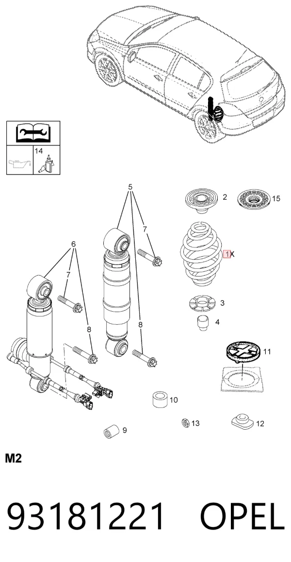 Muelle 93181221 Opel