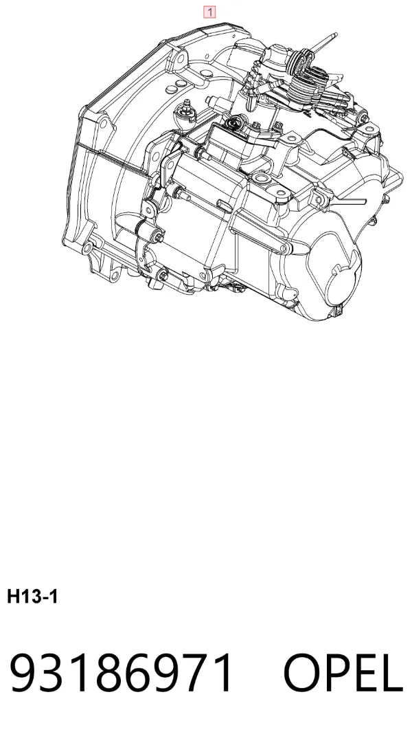 Caja de cambios 93186971 Opel