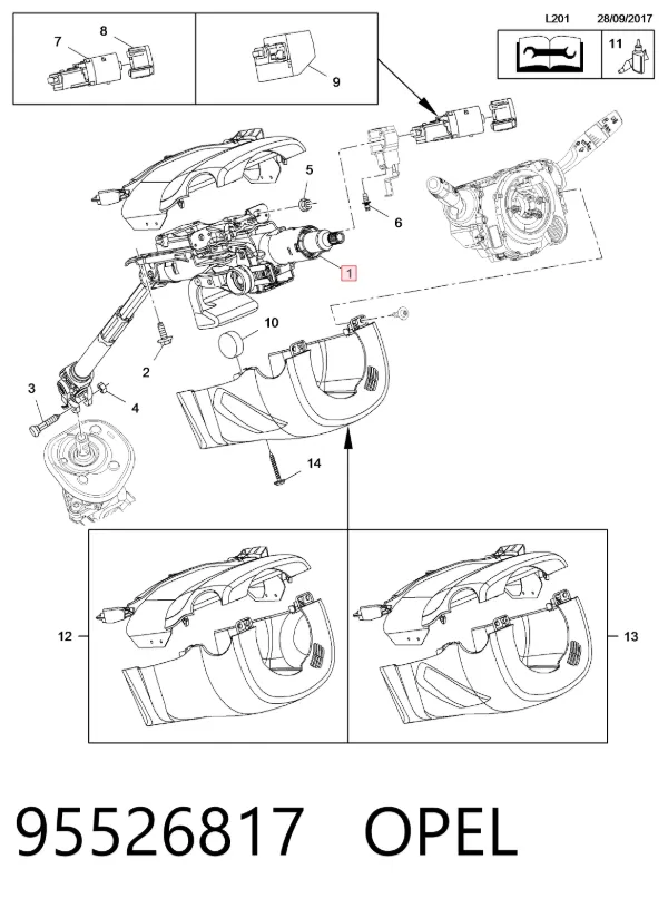 Columna dirección Opel GRANDLAND X
