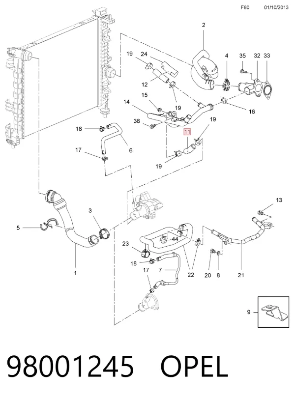  98001245 Opel