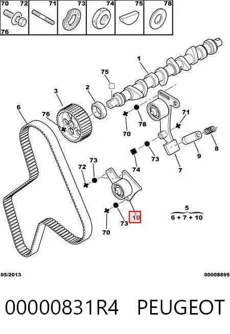Kit de distribución 00000831R4 Peugeot/Citroen