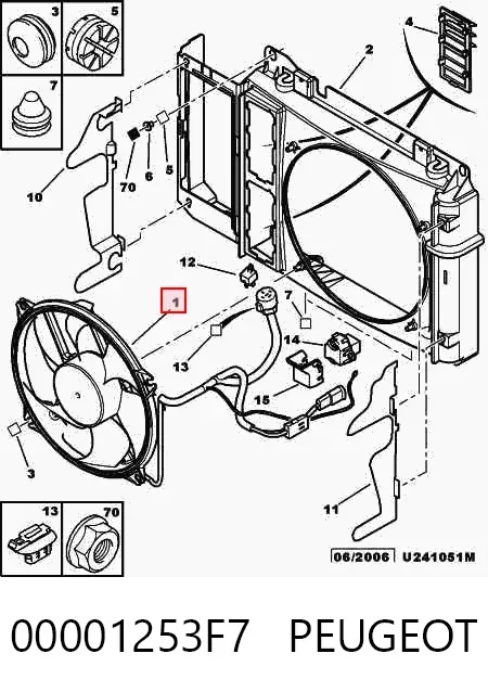 Ventilador del motor D8P011TT Thermotec