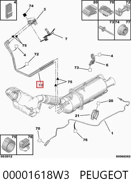  00001618W3 Peugeot/Citroen