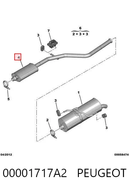  00001717A2 Peugeot/Citroen