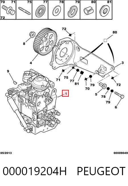 Bomba inyectora 000019204H Peugeot/Citroen