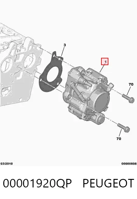 Bomba inyectora 00001920QP Peugeot/Citroen