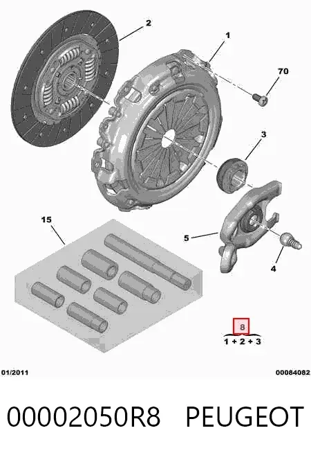 Embrague 00002050R8 Peugeot/Citroen