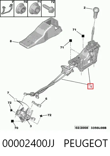 Palanca de cambios Citroen C4 I