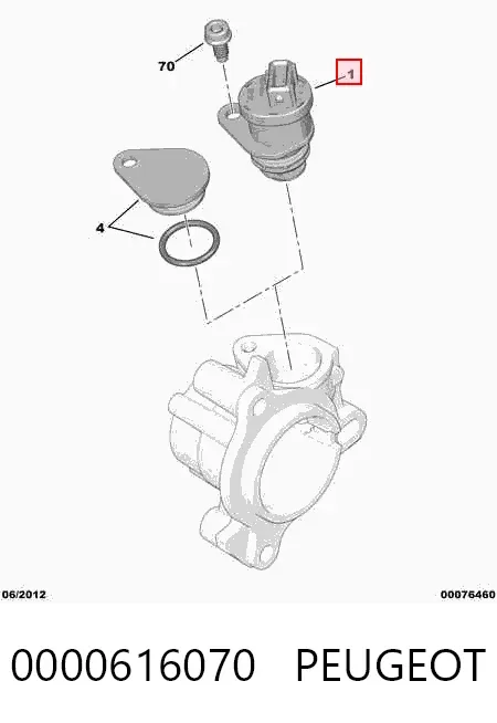 Sensor de velocidad 0000616070 Peugeot/Citroen