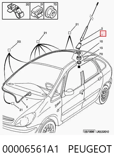 Antena Citroen Xsara Picasso