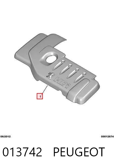 Tapa motor Peugeot 206 2A/C