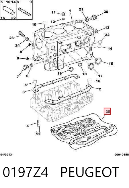 Juego de juntas para motor 0071728339 Fiat/Alfa/Lancia