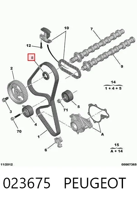 Retén, árbol de levas 023675 Peugeot/Citroen