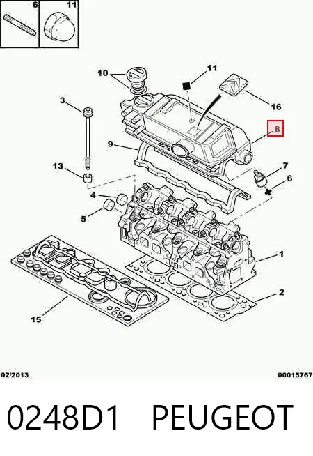 Tapa de balancines Peugeot 405 II