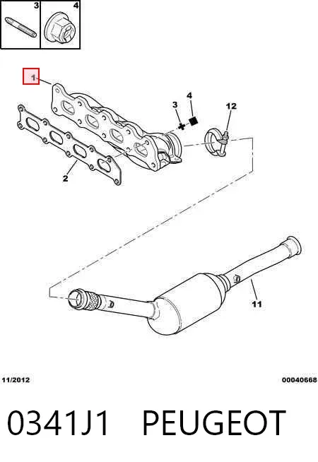 Colector de escape Citroen C5 I