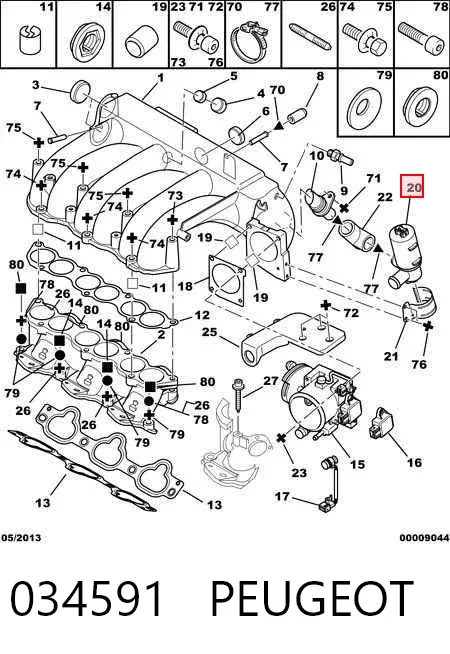 Válvula IAC 0280140563 Bosch