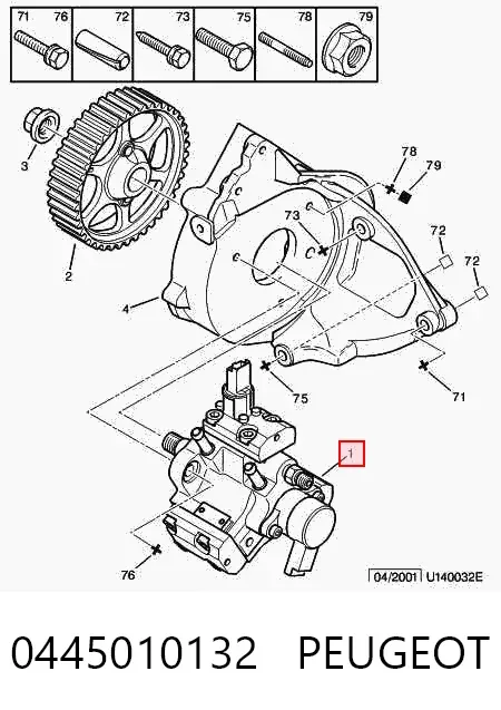 Bomba inyectora 0445010132 Peugeot/Citroen