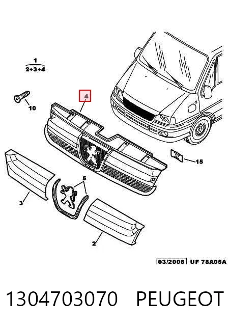Parrilla Peugeot Boxer II