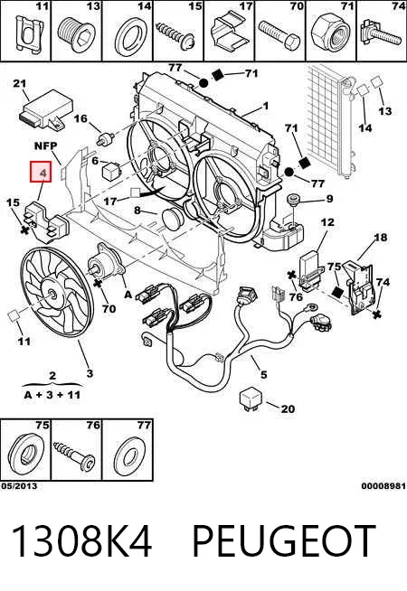  1308K4 Peugeot/Citroen
