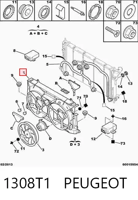 Disco de freno 1308T1 Peugeot/Citroen