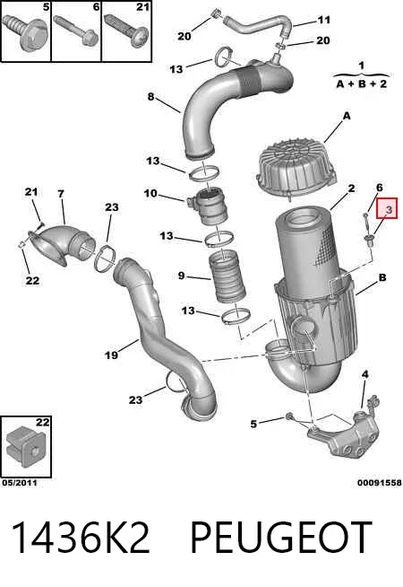  1436K2 Peugeot/Citroen