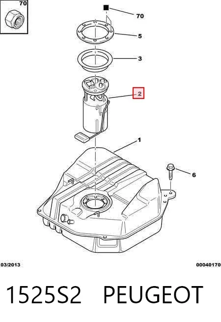 Bomba de gasolina 1525S2 Peugeot/Citroen