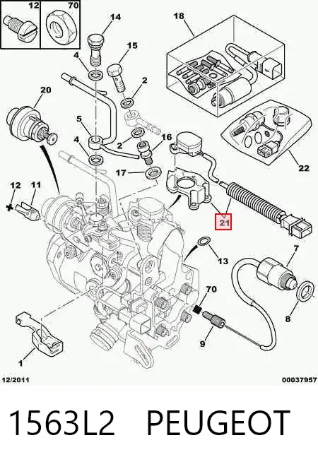 Sensor TPS 1563L2 Peugeot/Citroen