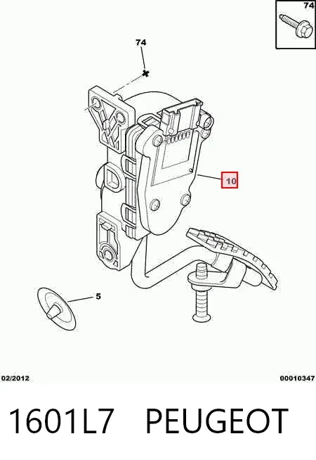 Pedal del acelerador Fiat Ducato II