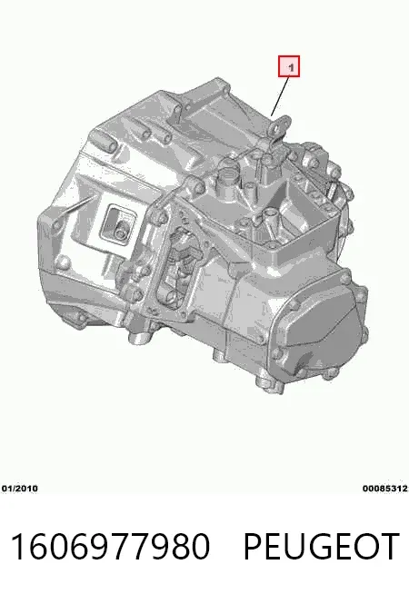 Caja de cambios automática 1606977980 Peugeot/Citroen