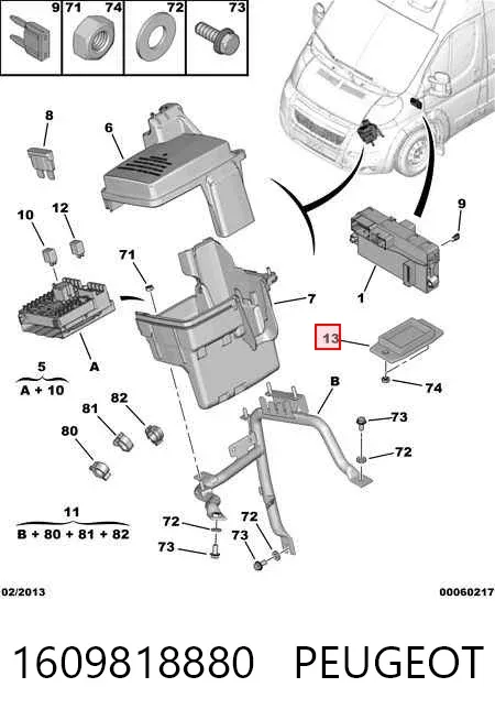 ECU 1609818880 Peugeot/Citroen