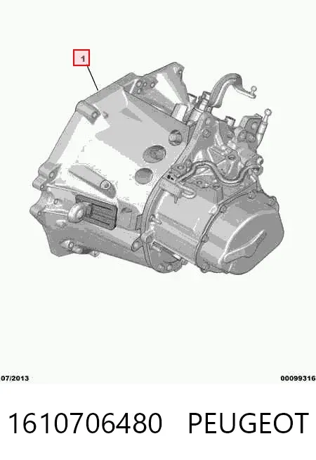 Caja de cambios 1610706480 Peugeot/Citroen