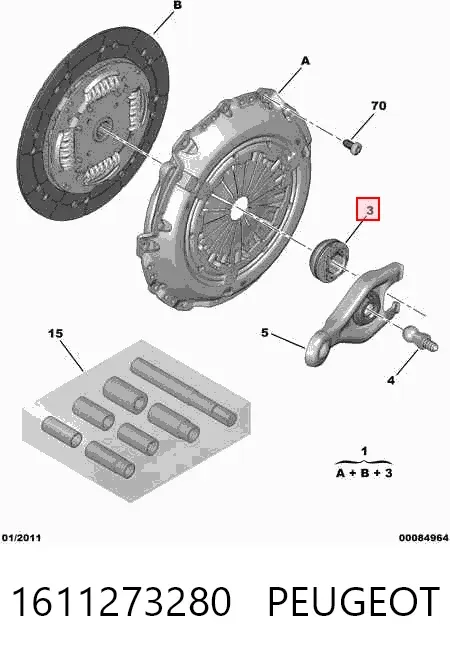Embrague 1611273280 Peugeot/Citroen