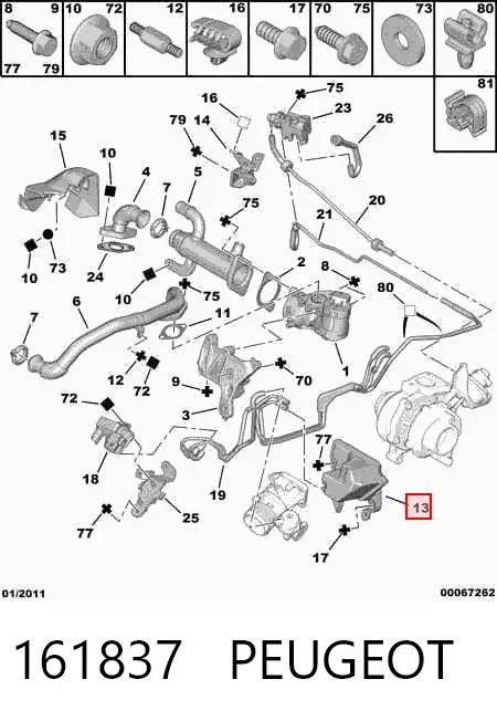 Alternador 161837 Peugeot/Citroen